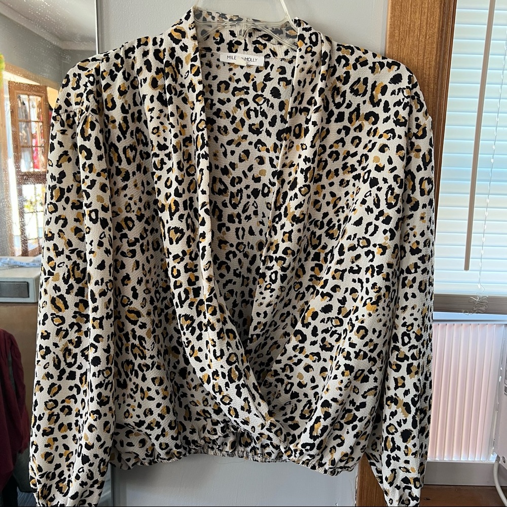 Leopard Print Miley + Molly Blouse